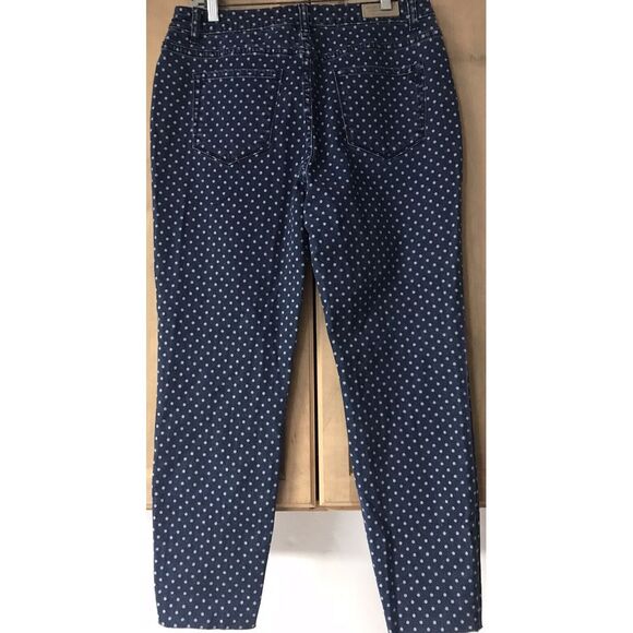 Velvet Heart Denim Jeans‎ Sz 30 Raw Hem Blue W/ Polka Dots - Picture 3 of 8